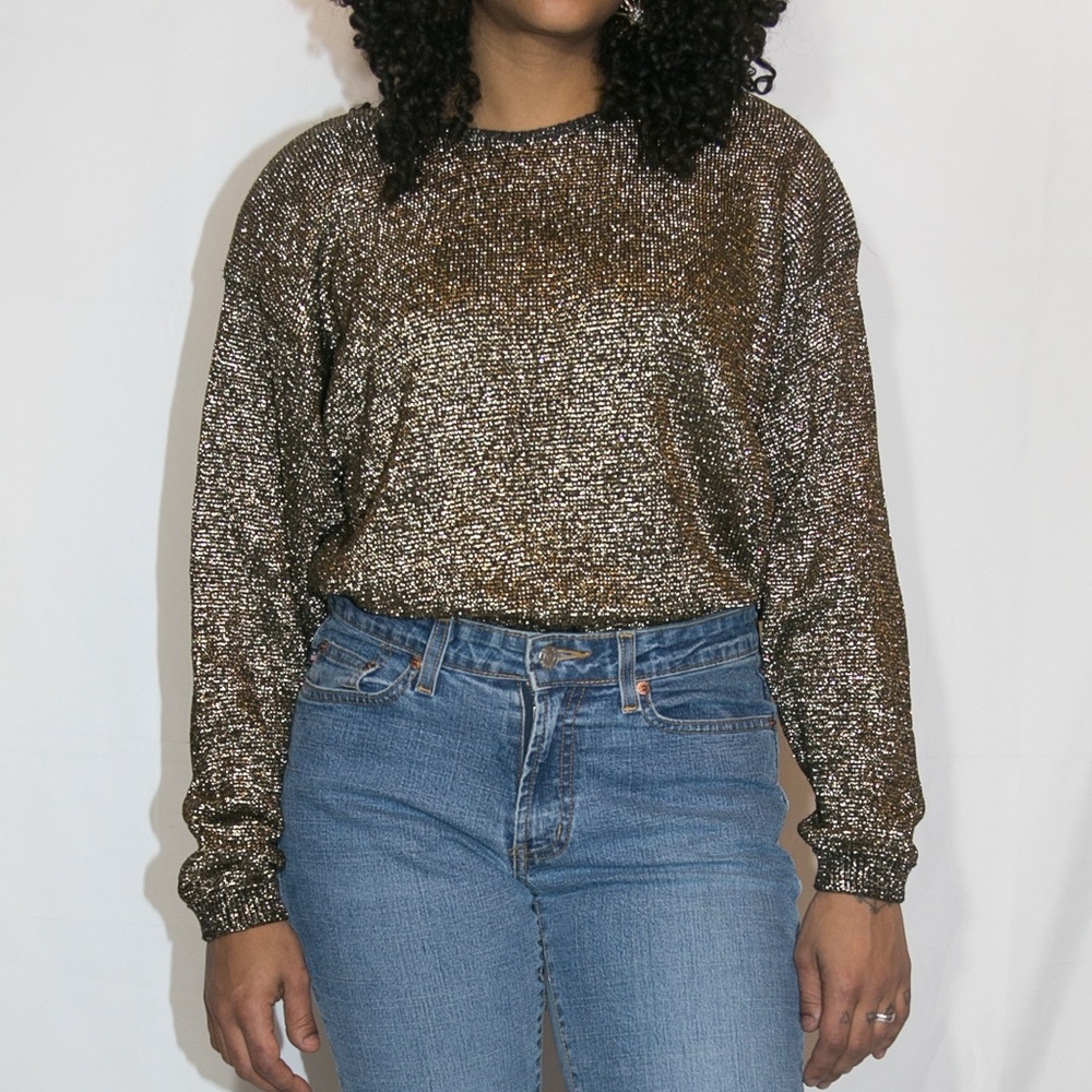 Pierre Cardin 1980s metallic sweater